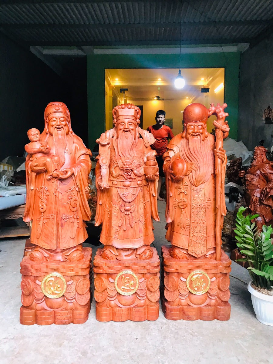 Tượng Tam Đa - Phúc Lộc Thọ Cao 126cm
