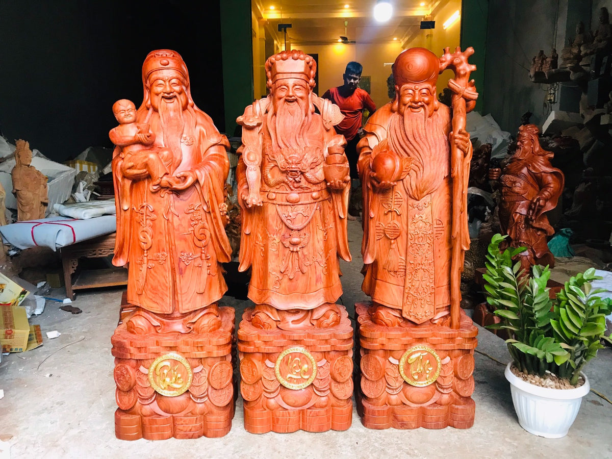 Tượng Tam Đa - Phúc Lộc Thọ Cao 126cm