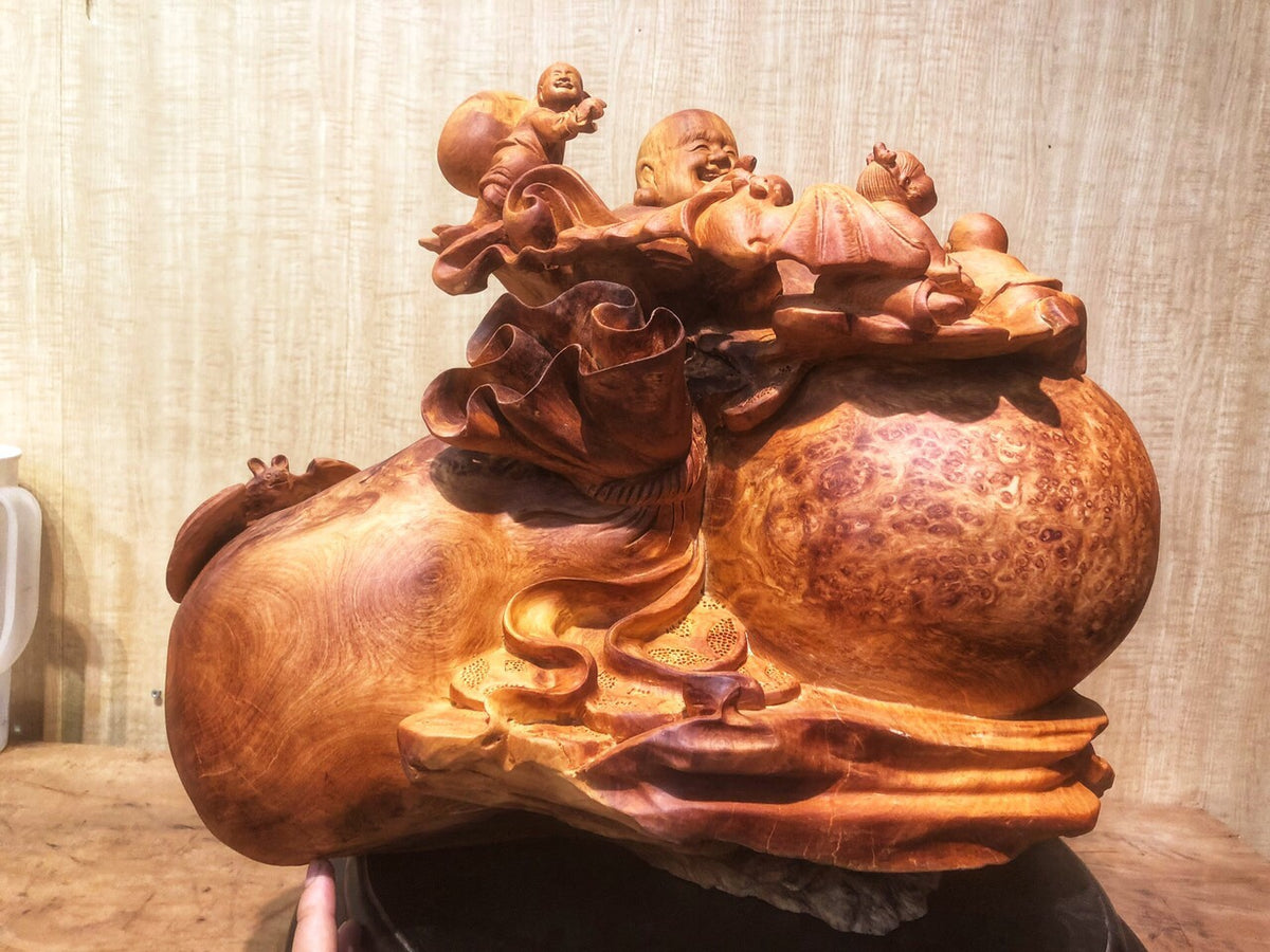 Di lặc Gỗ Nu Hương