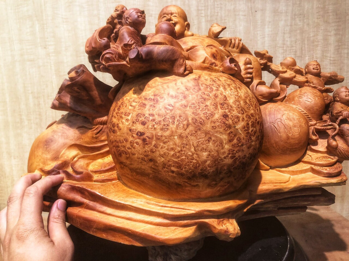 Di lặc Gỗ Nu Hương