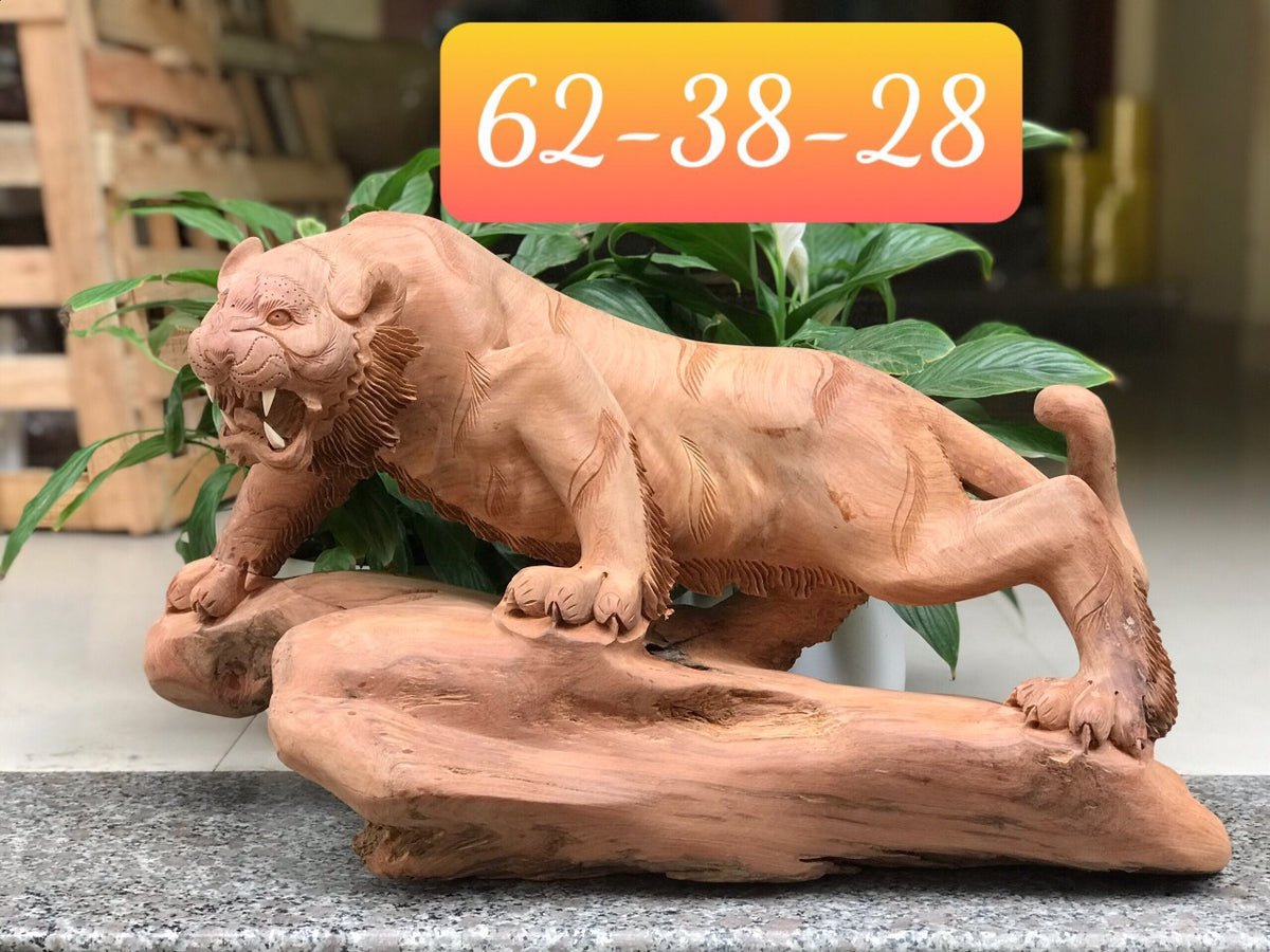 Hổ Gỗ Hương -  Tượng Hổ Phong Thủy Trấn Thạch