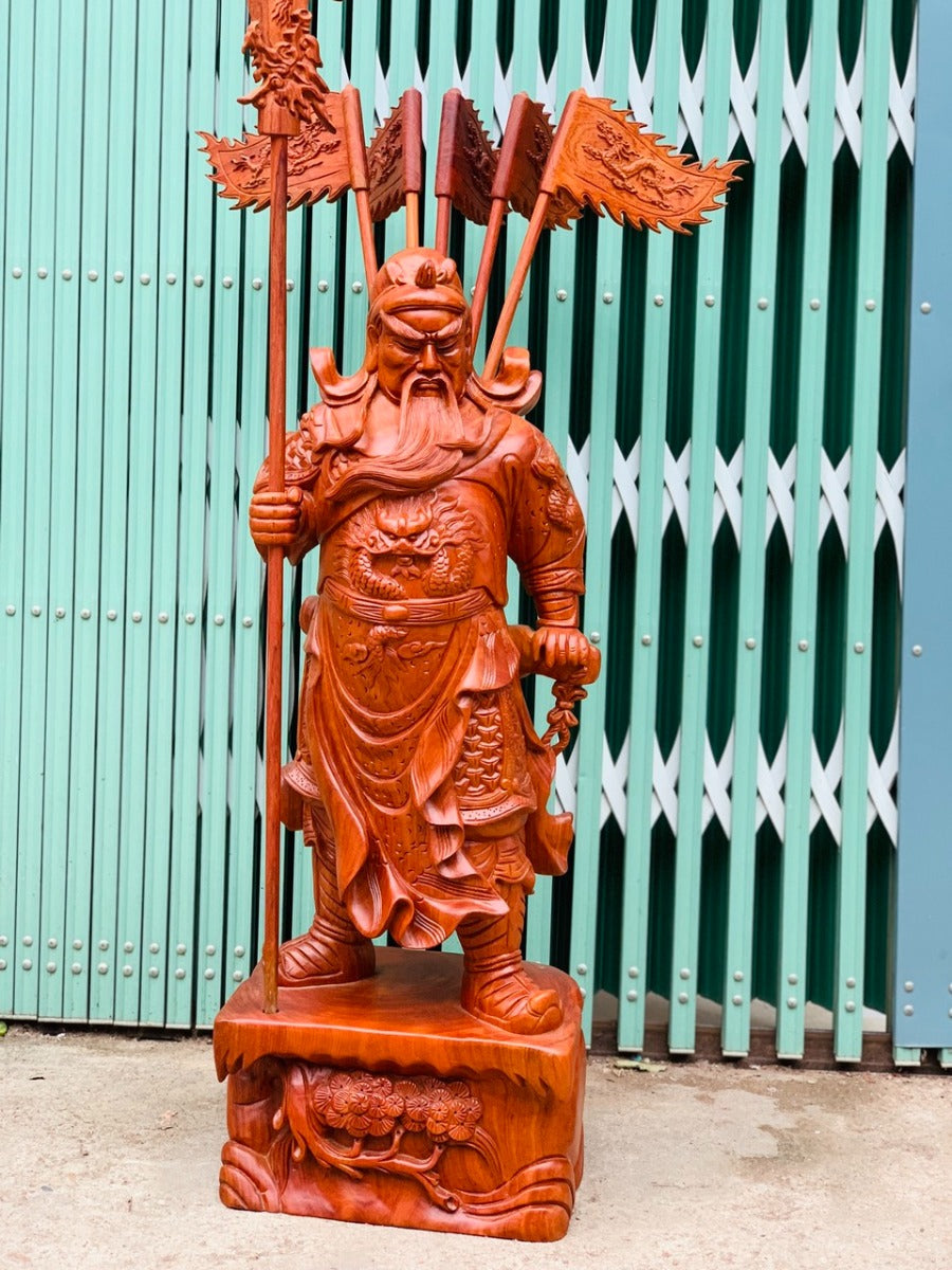 Tượng Quan Công Võ Thánh Chống Đao Đế Tùng Cao 80