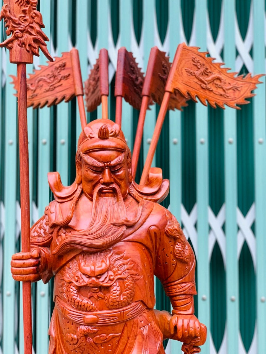 Tượng Quan Công Võ Thánh Chống Đao Đế Tùng Cao 80
