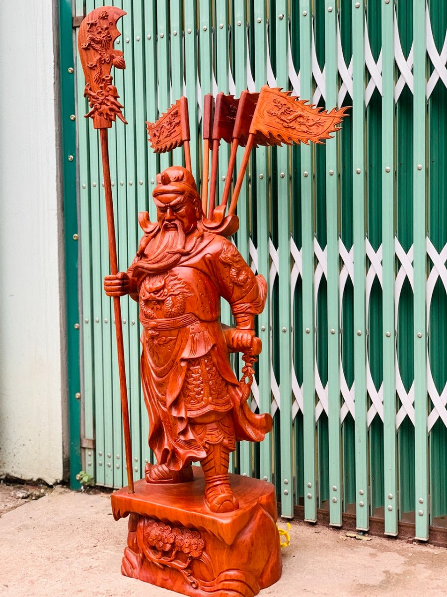 Tượng Quan Công Võ Thánh Chống Đao Đế Tùng Cao 80