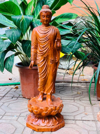 Phật Thích Ca Mâu Ni Đứng Trên Hoa Sen Cao 60