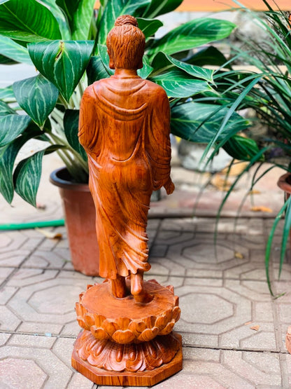 Phật Thích Ca Mâu Ni Đứng Trên Hoa Sen Cao 60