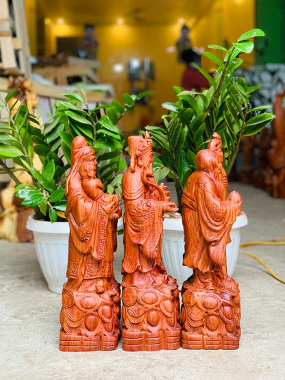 Tượng Tam Đa Phúc Lộc Thọ Đứng Thỏi Vàng  Cao 40