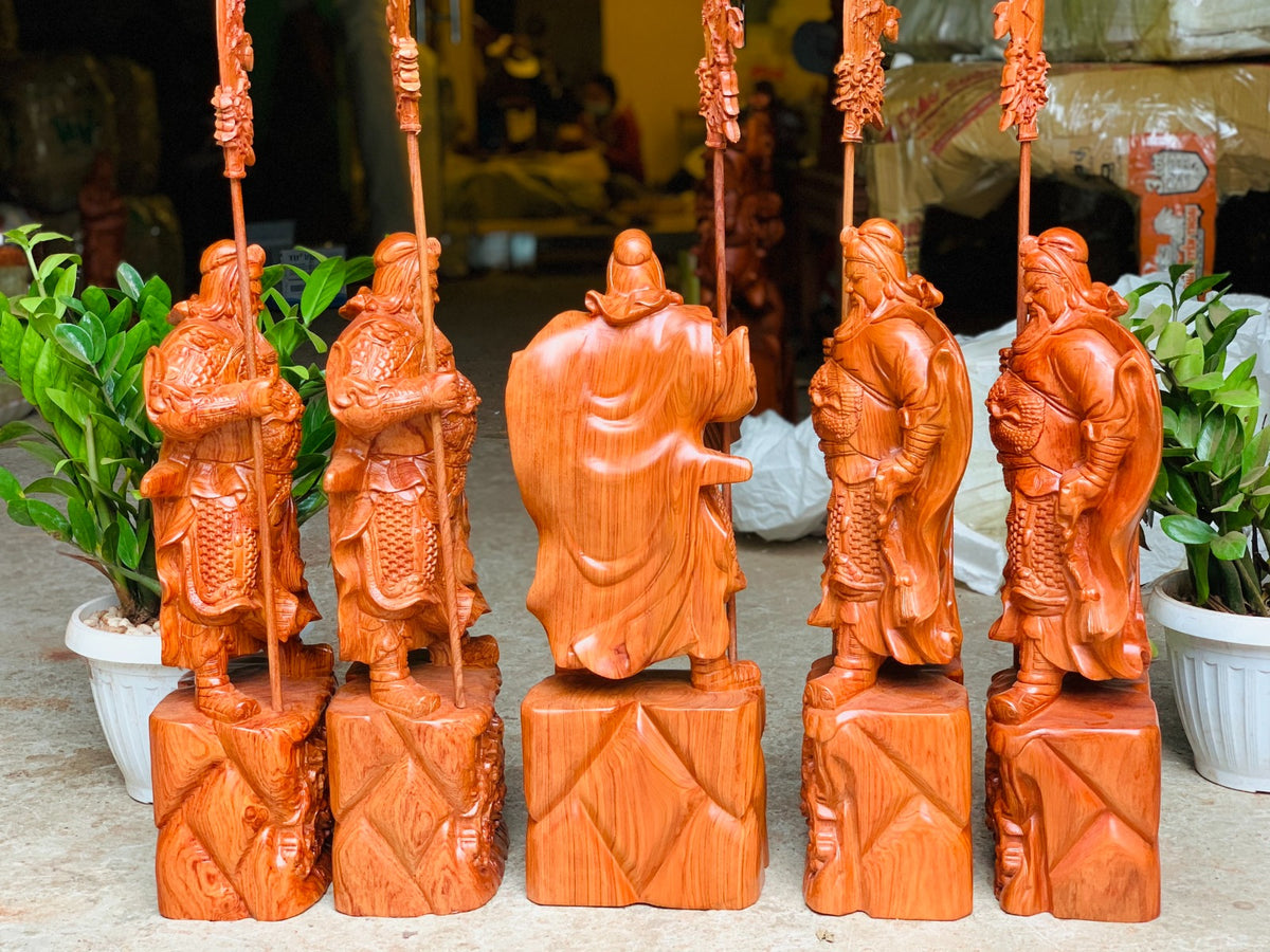 Tượng Quan Công Chống Đao Đứng Đế Đầu Rồng 60