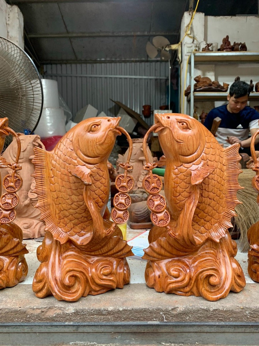 Cặp Tượng Cá Chép Phong Thủy