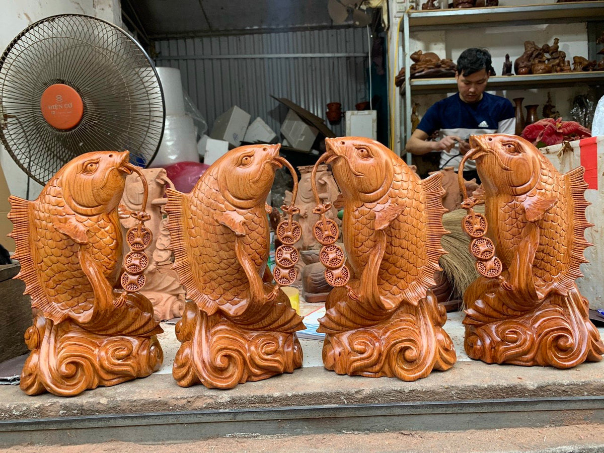 Cặp Tượng Cá Chép Phong Thủy