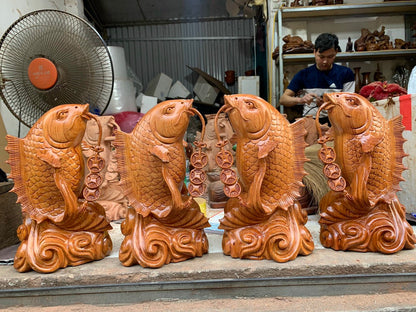 Cặp Tượng Cá Chép Phong Thủy