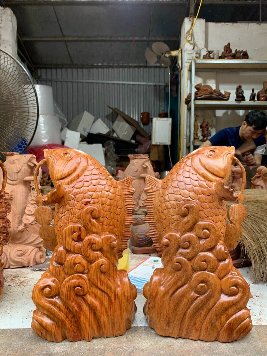 Cặp Tượng Cá Chép Phong Thủy