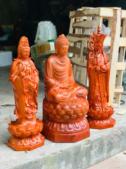 Bộ Tượng Phật Thờ Tại Gia - Ta Bà Tam Thánh