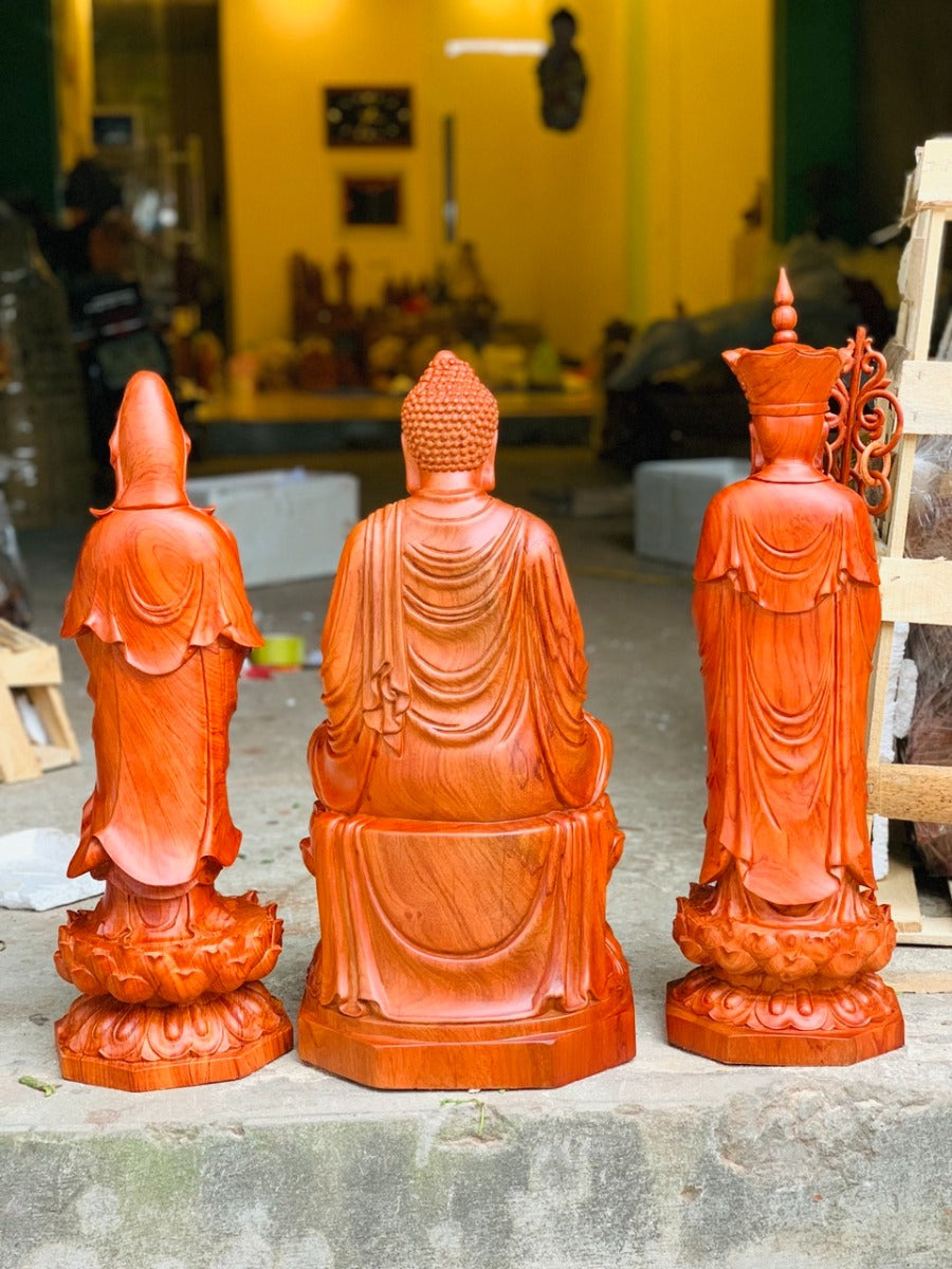 Bộ Tượng Phật Thờ Tại Gia - Ta Bà Tam Thánh