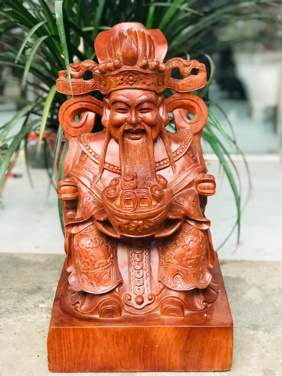 Tượng Thần Phát Gỗ Hương