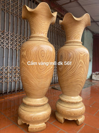 Cặp Lục Bình Gỗ Cao 1m8 - Cẩm Vàng