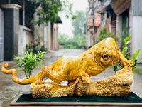 Tượng Hổ Gỗ Nu Kháo Phong Thủy Trấn Thạch