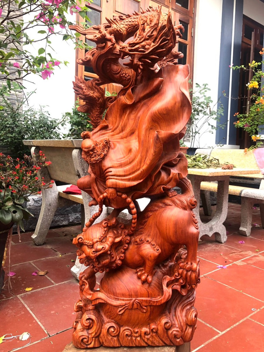 Đạt Ma Hàng Long Cưỡi Nghê