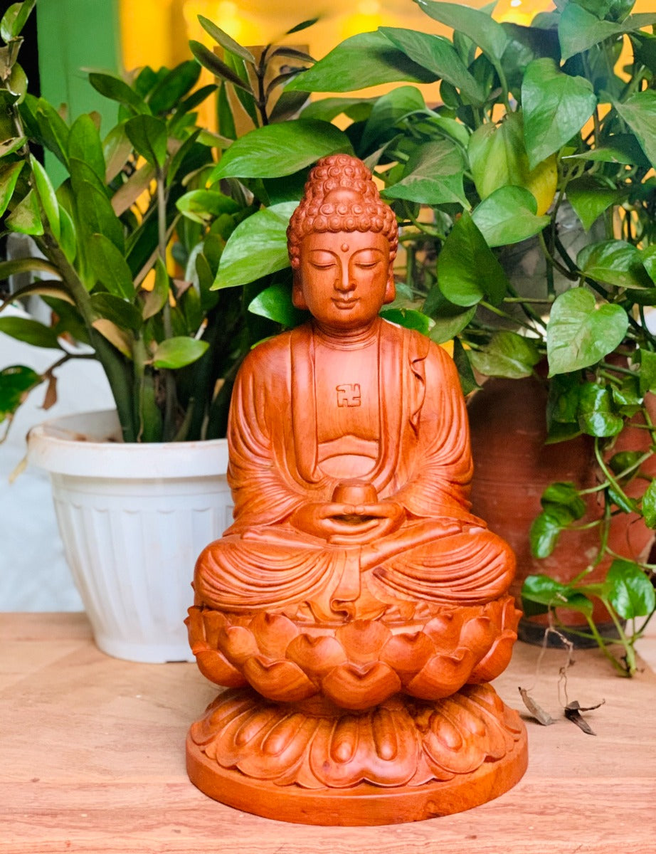 Tây Phương Tam Thánh Ngồi Đài Sen Cao 40
