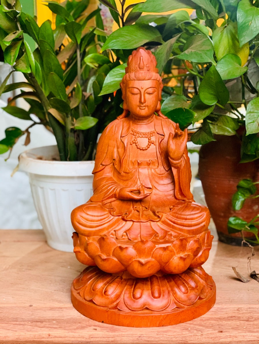 Tây Phương Tam Thánh Ngồi Đài Sen Cao 40