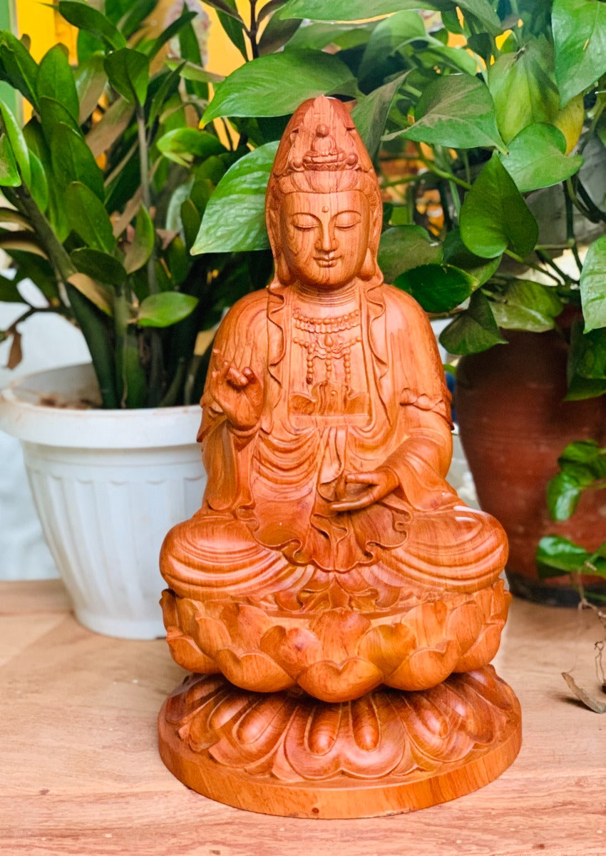 Tây Phương Tam Thánh Ngồi Đài Sen Cao 40