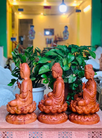 Tây Phương Tam Thánh Ngồi Đài Sen Cao 40