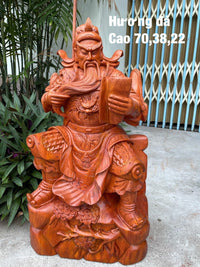 Tượng Quan Công Ngồi Đọc Sách Cao 70