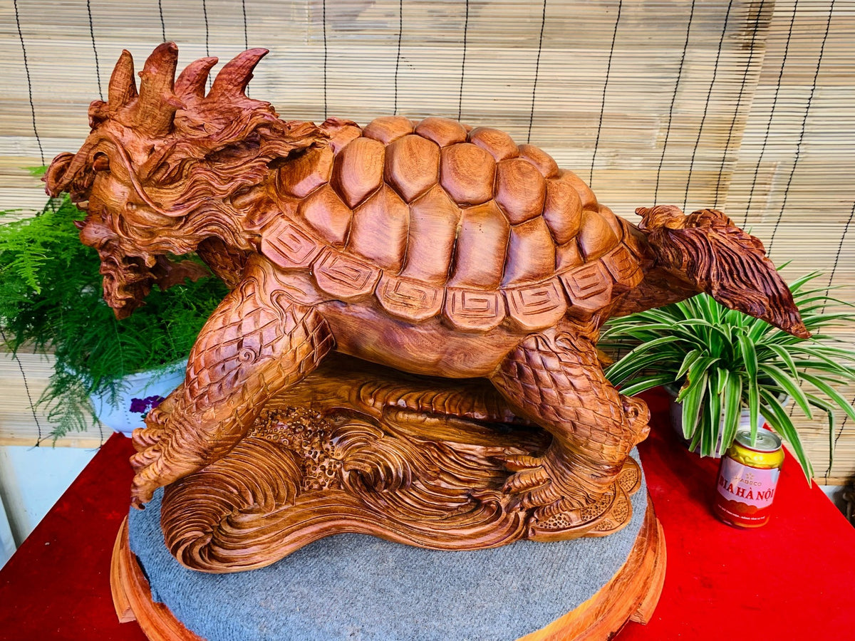 Tượng Long Quy Phong Thủy -Mình Rùa Đầu Rồng