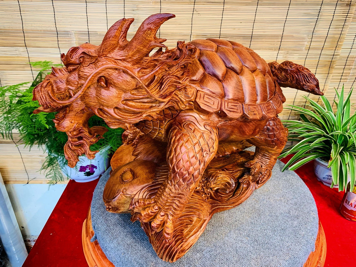 Tượng Long Quy Phong Thủy -Mình Rùa Đầu Rồng