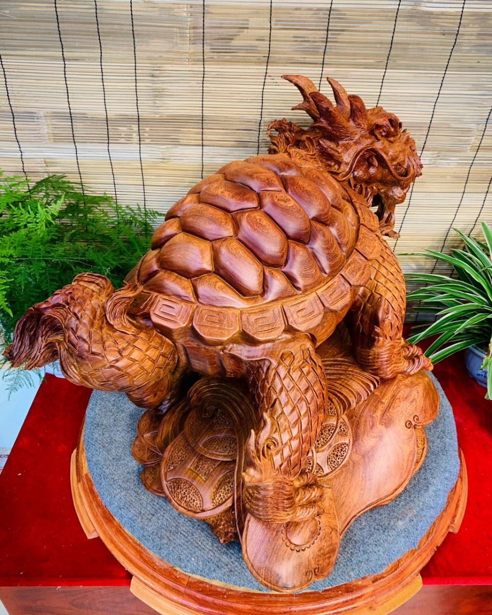 Tượng Long Quy Phong Thủy -Mình Rùa Đầu Rồng