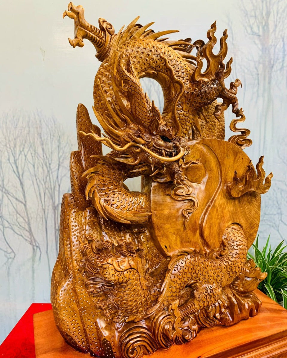 Nhất Long Bát Quái - Tượng Phong Thủy Trấn Thạch