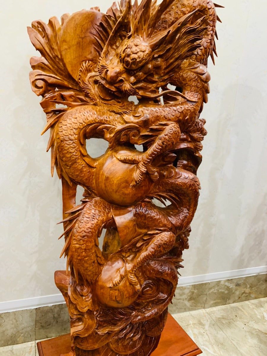 Tượng Rồng Gỗ Hương