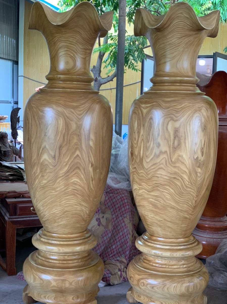 Lục Bình Gỗ Cẩm Vàng Cao 2m