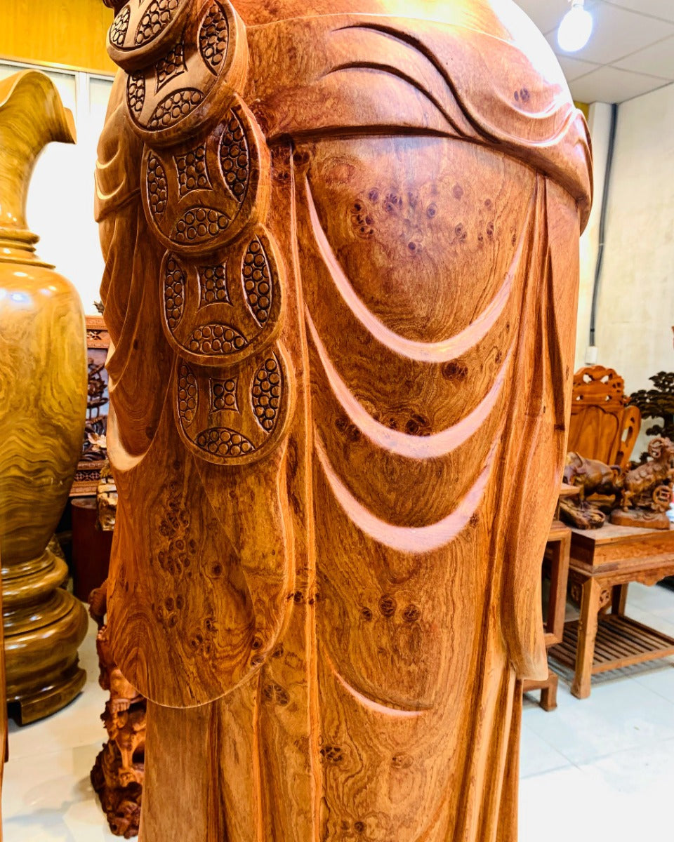 Di Lặc Chúc Phúc Đứng Bao Tiền -  Vạn Sự Như Ý Cao 176cm