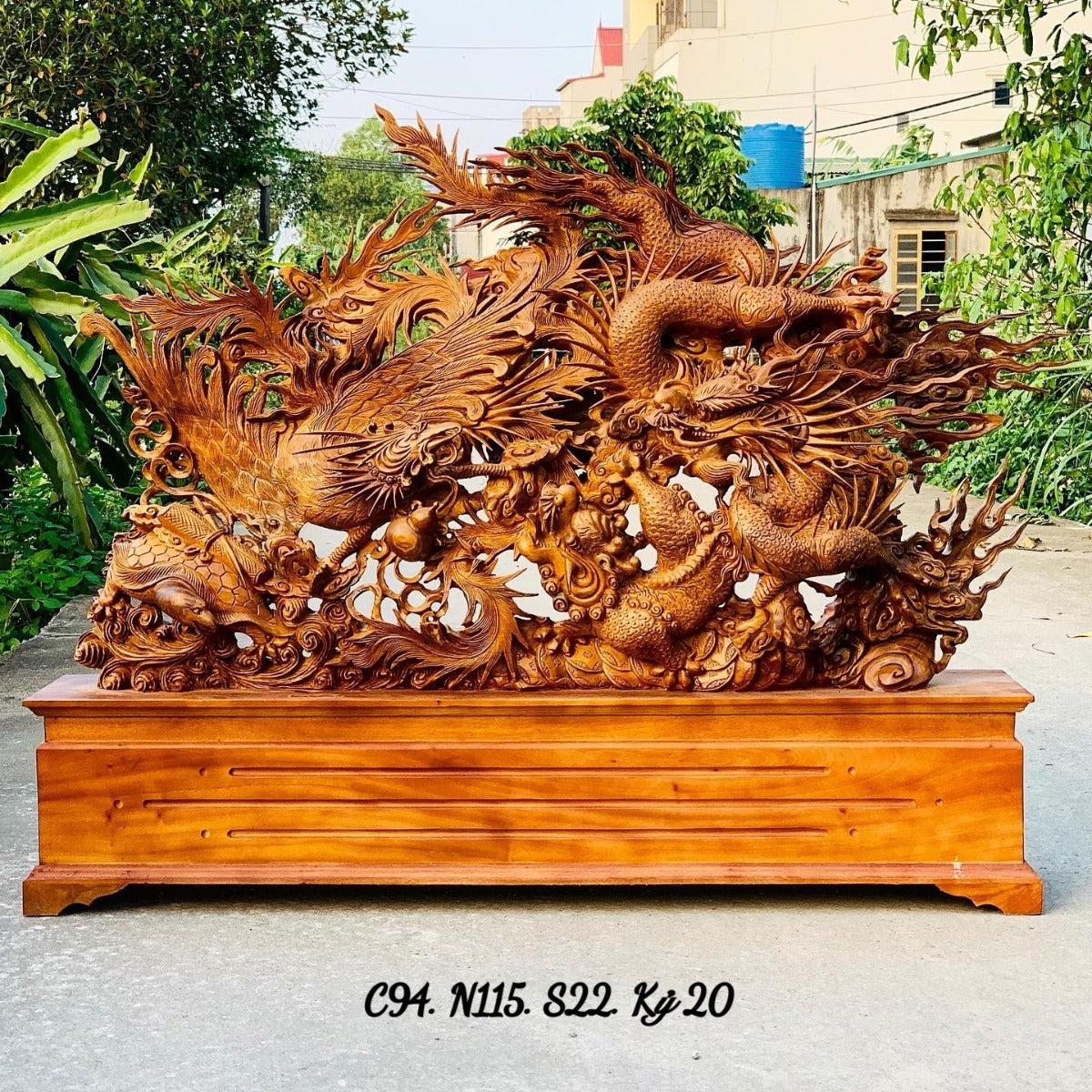 Tượng Linh Vật Tứ Linh  Long Lân Quy Phụng Hội Tụ