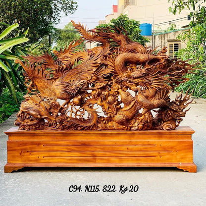 Tượng Linh Vật Tứ Linh  Long Lân Quy Phụng Hội Tụ