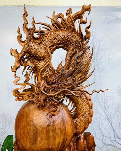 Tượng Rồng - Nhất Long Gỗ Ngọc Am Đỏ