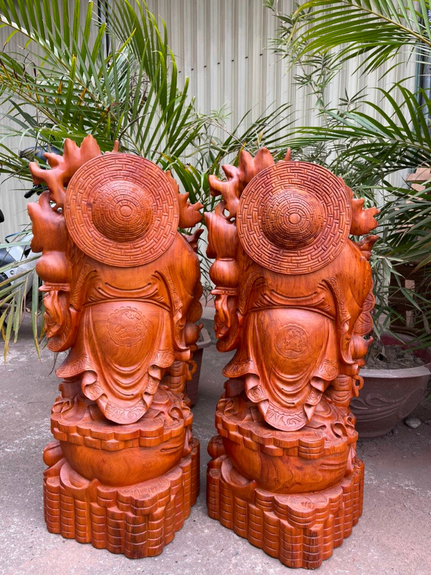 Di Lặc Vạn Sự Như Ý Gánh Đào Cao 80cm