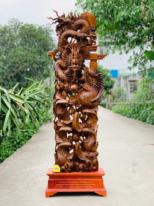Tượng Cửu Ngư Vượt Vũ Môn  Hóa Rồng