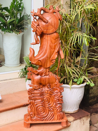 Tượng Bồ Đề Đạt Ma Phục Nghê cao 97cm