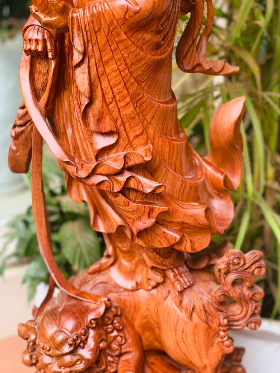 Tượng Bồ Đề Đạt Ma Phục Nghê cao 97cm