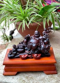 Cụ Di Lặc Ngồi Bao Tiền Hai Tiểu Đồng