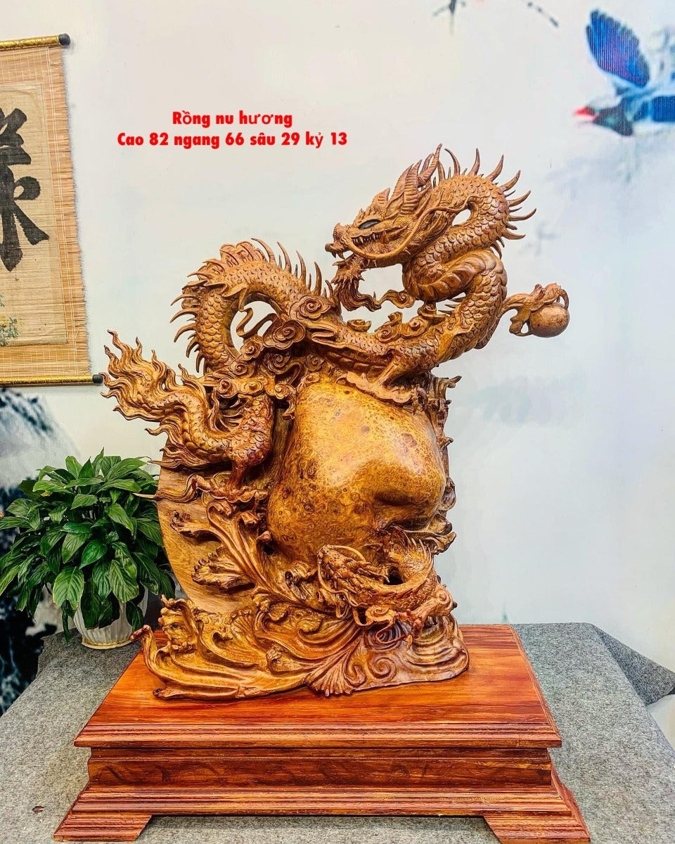 Tượng Linh Vật Rồng Mẫu Tử Độc Lạ Nu Hương