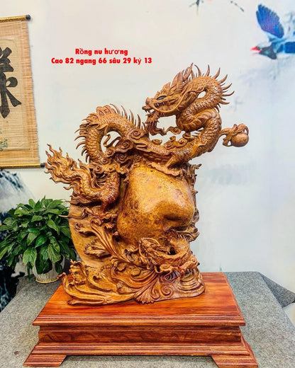 Tượng Linh Vật Rồng Mẫu Tử Độc Lạ Nu Hương