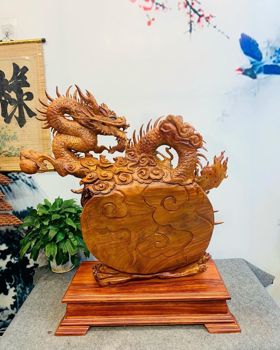 Tượng Linh Vật Rồng Mẫu Tử Độc Lạ Nu Hương