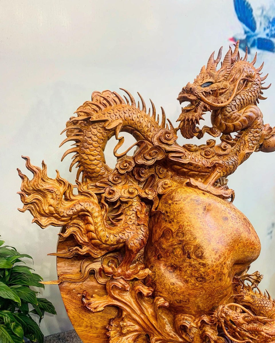 Tượng Linh Vật Rồng Mẫu Tử Độc Lạ Nu Hương