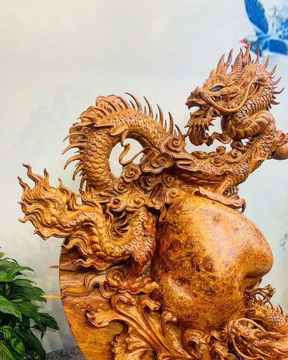 Tượng Linh Vật Rồng Mẫu Tử Độc Lạ Nu Hương