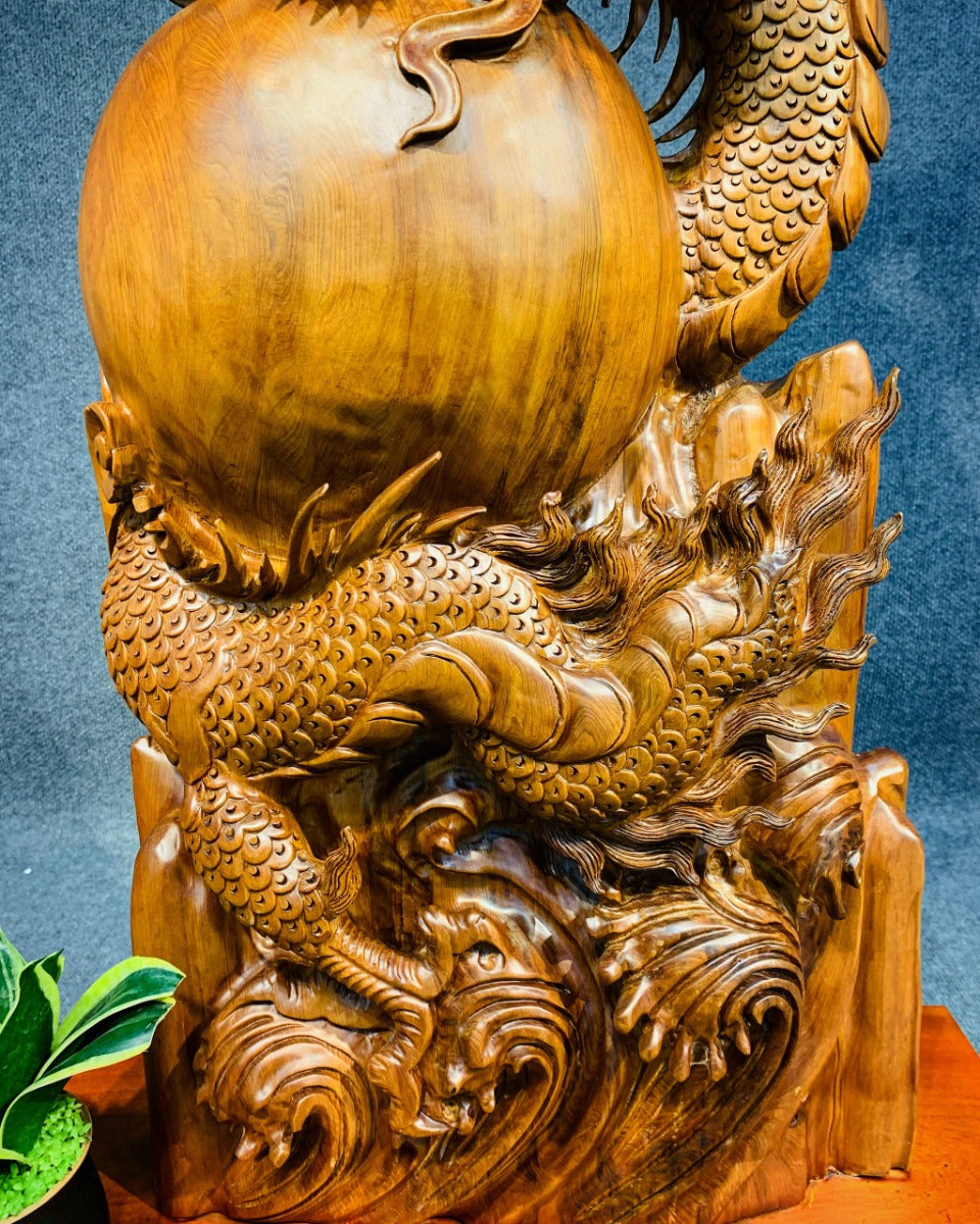 Nhất Long Bảo Châu Gỗ Ngọc Am