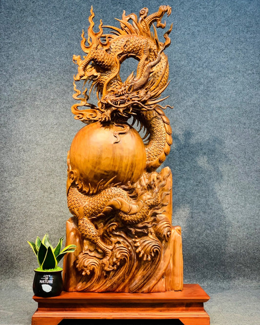 Nhất Long Bảo Châu Gỗ Ngọc Am
