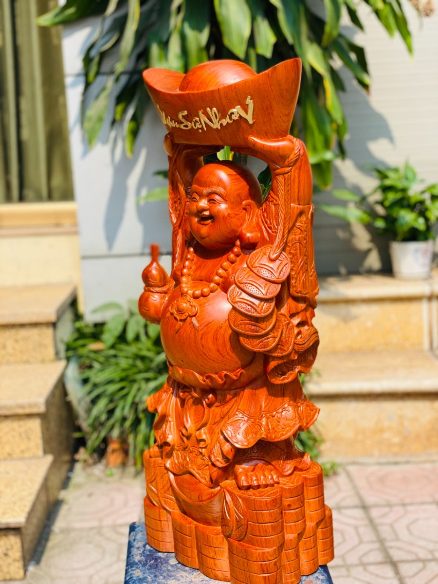 Phật Di Lặc Dâng Vàng Cao 80cm